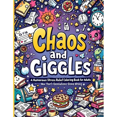 New Year's Resolutions Gone Wrong "Chaos and Giggles: Witty Pages, Sarcastic Quotes, and Humor-Filled Fun for Adults Who Need a Break