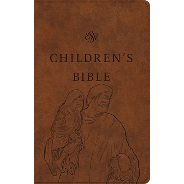 ESV Children's Bible (Trutone, Brown, Let the Children Come Design)