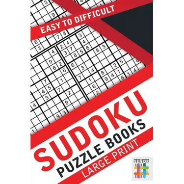 Sudoku Puzzle Books Large Print Easy to Difficult