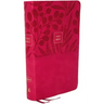 Nkjv, Reference Bible, Personal Size Large Print, Leathersoft, Pink, Thumb Indexed, Red Letter Edition, Comfort Print: Holy Bible, New King James Vers