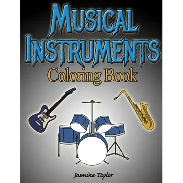 Musical Instruments Coloring Book