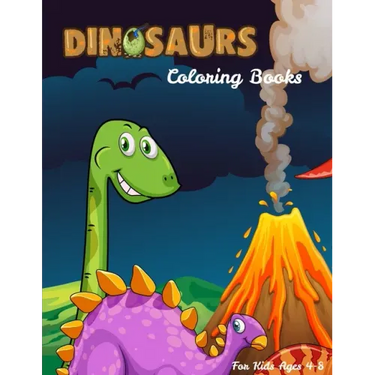Dinosaurs Coloring Books For Kids Ages 4-8: Dinosaur Activity Book For Toddlers and Adult, childrens Books Animals Age 3-8