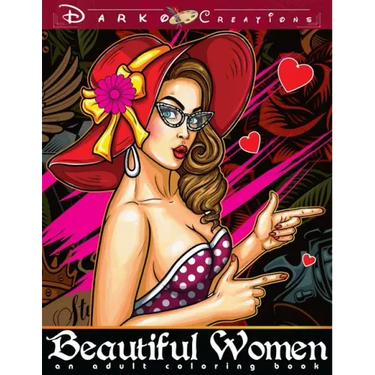 Beautiful Women - An Adult Coloring Book: Color Stunning Faces of Women with Super Anti Stress and Relaxing Designs