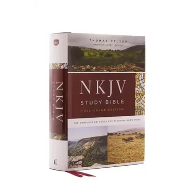 NKJV Study Bible, Hardcover, Full-Color, Red Letter Edition, Comfort Print: The Complete Resource for Studying God's Word