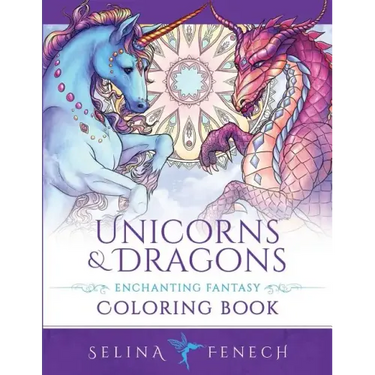 Unicorns and Dragons - Enchanting Fantasy Coloring Book