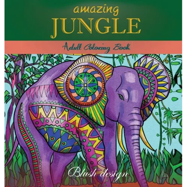 Amazing Jungle Life: Adult Coloring Book