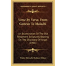 Verse By Verse, From Genesis To Malachi: An Examination Of The Old Testament Scriptures Bearing On The Discovery Of Israel (1901)