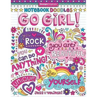 Notebook Doodles Go Girl!: Coloring & Activity Book
