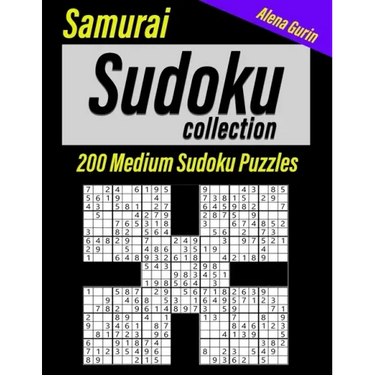 Samurai Sudoku Collection: Book for Adults, 200 Medium Sudoku Puzzles for Intermediate