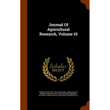 Journal Of Agricultural Research, Volume 19