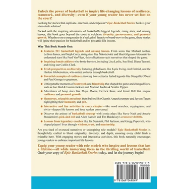 Epic Basketball Stories: Inspiring Adventures of Heroes and Legends to Instill Life Lessons, Build Character, and Spark Curiosity with Fun Activities