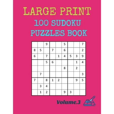 Large Print 100 Sudoku Puzzles Book: Volume.3