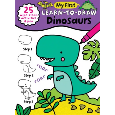 My First Learn-To-Draw: Dinosaurs: (25 Wipe Clean Activities + Dry Erase Marker)