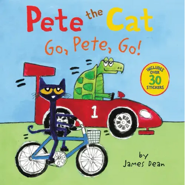 Pete the Cat: Go, Pete, Go!: Includes Over 30 Stickers!