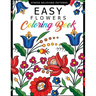 Easy Flowers Coloring Book: Stress Relieving Patterns Coloring Book for Adults, Girls and Children