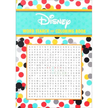 Disney Word Search and Coloring Book