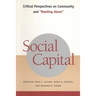 Social Capital: Critical Perspectives on Community and Bowling Alone