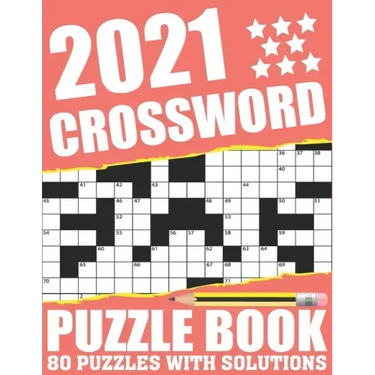2021 Crossword Puzzle Book: Easy To Read Large Print 2021 Crossword Brain Game Book For Adults Seniors Men And Women Who Are Fans Of Word Puzzle W