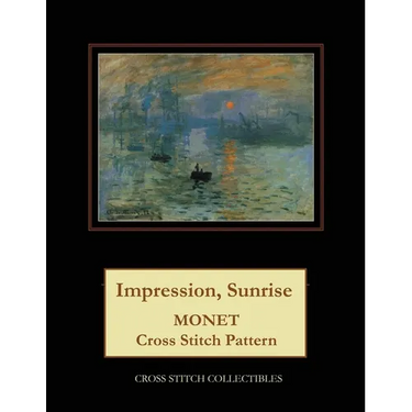 Impression, Sunrise: Monet cross stitch pattern