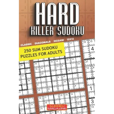 Hard Killer Sudoku: 250 Sum Sudoku Puzzles for Adults
