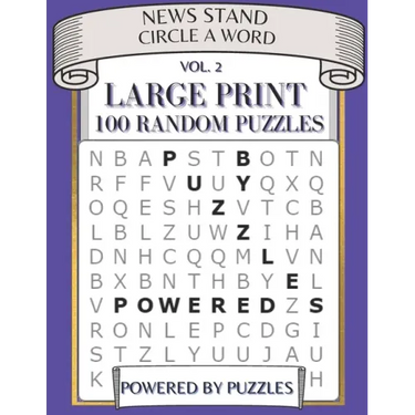 News Stand Circle a Word Vol.2: Large Print 100 Random Puzzles