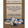 Norman G. Baker, Petitioner, V. Walter A. Hunter, Warden, Etc. U.S. Supreme Court Transcript of Record with Supporting Pleadings