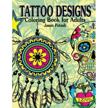 Tattoo Designs Coloring Book For Adults
