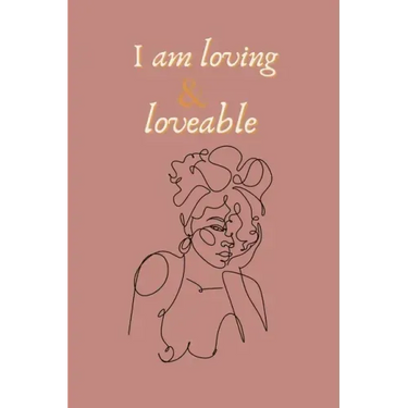 I am loving & loveable affirming bullet (dot) journal: affirmation, african american women inspired self care bullet journal