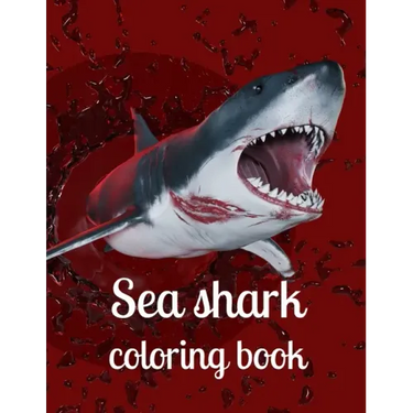 Sea shark coloring book: A coloring book for adults and kids sea Shark image design paperback