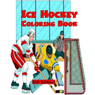 Ice Hockey Coloring Book
