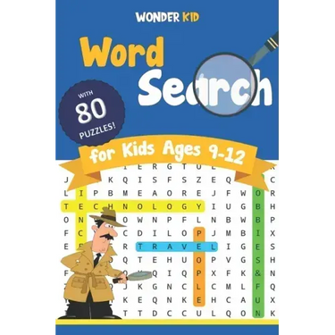 Word Search for Kids Ages 9-12: 80 Engaging Puzzle games to improve Spelling and Vocabulary in 4 main Fun and Educational Themes. Definitely an entert