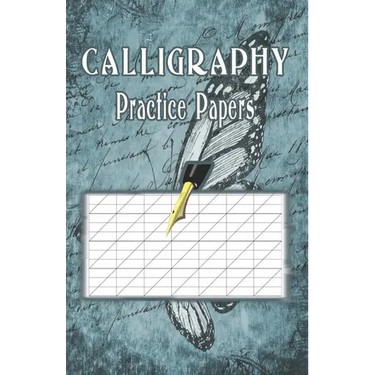 Calligraphy Practice Paper: 100 sheet pad, calligraphy style writing paper and workbook.