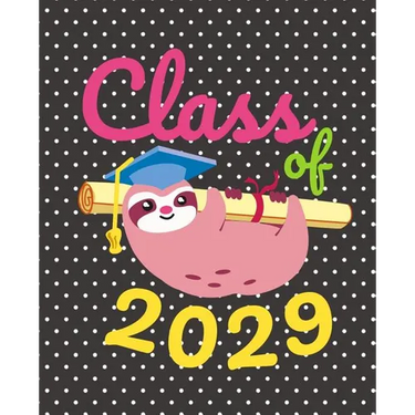 Class of 2029: Cute Sloth Gift Composition Notebook