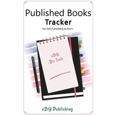 Published Books Tracker for Self-Publishing Authors: Workbook Organizer Logbook