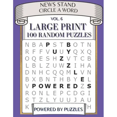 New Stand Circle a Word Vol.6: Large Print 100 Random Puzzles