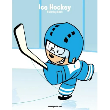 Ice Hockey Coloring Book 1