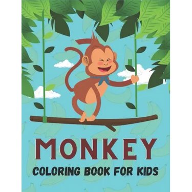 Monkey Coloring Book For Kids: 50 Cute Monkey Designs for Kids And Toddlers