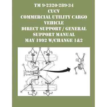 TM 9-2320-289-34 CUCV Commercial Utility Cargo Vehicle Direct Support / General Support Manual May 1992 w/Change 1&2