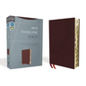 NIV, Thinline Bible, Bonded Leather, Burgundy, Indexed, Red Letter Edition