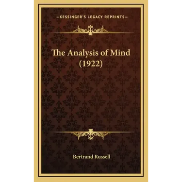 The Analysis of Mind (1922)