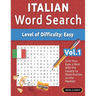 Italian Word Search - Level of Difficulty: Easy - Vol.1 - Delta Classics - Give Your Eyes a Rest with the Easiest to Read Puzzles on the Market!
