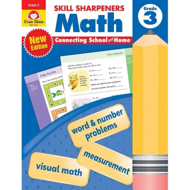 Skill Sharpeners: Math, Grade 3 Workbook