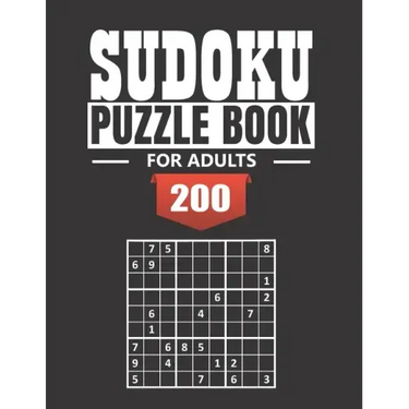 Sudoku Puzzle Book for Adults: 200 Easy to Insane Sudoku Puzzles with Solutions paperback game suduko puzzle books for adults large print sudoko puzz