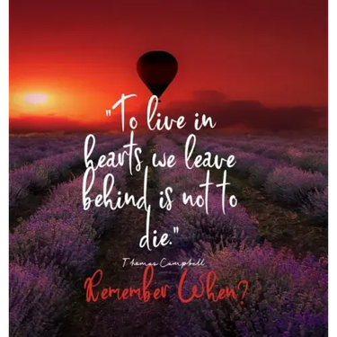 To Live in Hearts we Leave Behind is not to die. Remember When: Celebration of LIfe, Wake, Funeral Guest Book, Priceless memories for friends and fami