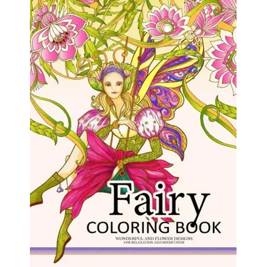 Fairy Coloring Book for Adults: Fairy in the magical world with her Animal (Adult Coloring Book)