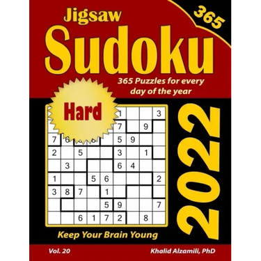 2022 Jigsaw Sudoku: 365 Hard Puzzles for Every Day of the Year: Keep Your Brain Young