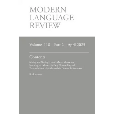 Modern Language Review (118: 2) April 2023