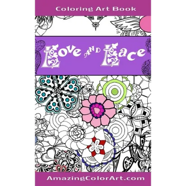 Love and Lace Coloring Art Book - Pocket Size: By Amazing Color Art