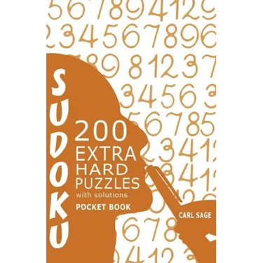 Sudoku 200 Extra Hard Puzzles With Solutions: Sudoku Sage Pocket Size Book