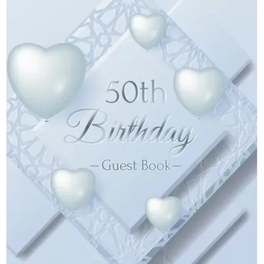 50th Birthday Guest Book: Keepsake Gift for Men and Women Turning 50 - Hardback with Funny Ice Sheet-Frozen Cover Themed Decorations & Supplies, Perso